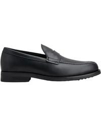 Tod's - Schwarze leder mokassin schuhe - Lyst