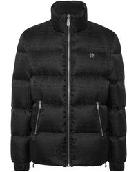 Philipp Plein - Short Nylon Puffer Jacket Monogram - Lyst