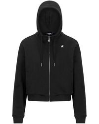 K-Way - Hoodies & Sweatvesten ,Zwart ,Zip-Throughs - Lyst