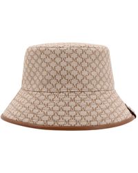 Max Mara - Bruine Leren Pet Met Metalen Logo - Lyst