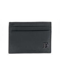 DSquared² - Accessoires ,Zwart ,Leer Logo Wallet - Lyst