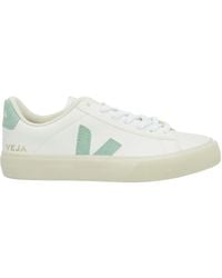 Veja - Campo Chromefree Leather Extra White Matcha Trainers - Lyst