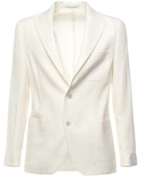 Eleventy - Leinen Woll-Seide Slim Fit Jacke - Lyst