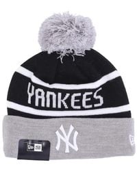 KTZ - Accessoires ,Veelkleurig ,Ny Yankees Pom Pom Beanie Zwart - Lyst