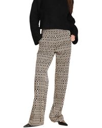 Mason's - Chino Broek Met Diamantpatroon En Rechte Pasvorm - Lyst