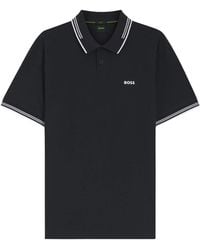 BOSS - Tops ,Blauw ,Polyester Paul Pro Polo - Lyst