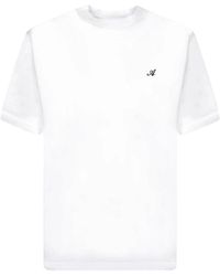 Axel Arigato - Magliette bianca in cotone con logo frontale - Lyst