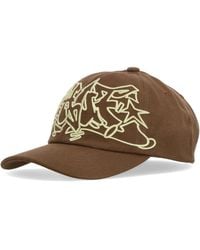 Huf - Braune Curvy Snapback Mütze Mit 3D Logo - Lyst