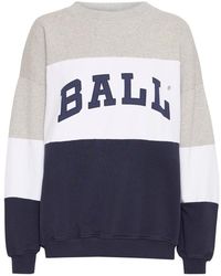 Ball - Hoodies & Sweatvesten ,Veelkleurig ,Katoen Sportieve Sweatshirt Met Slimme Borduursels - Lyst