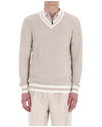 Eleventy - V-Neck Knitwear - Lyst