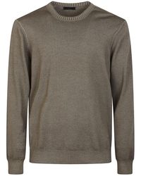 Fay - Wollpullover Mit Gesticktem Logo - Lyst