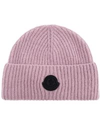 Moncler - Kappe Mit Logopatch - Lyst