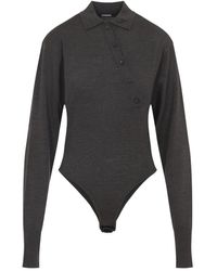 Jacquemus - Bruine Wollen Body Aw25 - Lyst