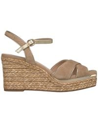 Alma En Pena. - Double Cross Strap Esparto Sandal - Lyst