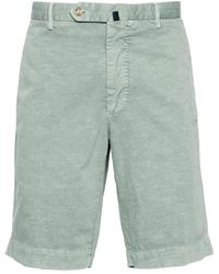 Incotex - Baumwoll-leinen-shorts mit taschen - Lyst