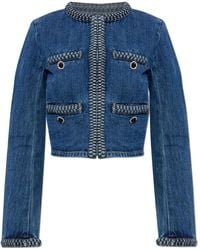 Self-Portrait - Denim Jackets - Lyst