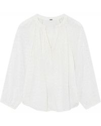 GUSTAV - Weiße Bluse Mit Pailletten - Lyst