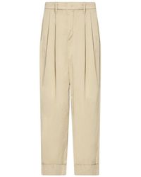 Peuterey - Broeken ,Katoen Poplin Broek Met Hoge Taille - Lyst