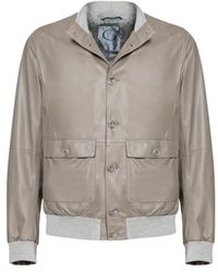 Gimo's - Jassen ,Leer Leren Polo Jas - Lyst