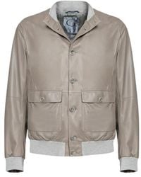 Gimo's - Jassen ,Leer Leren Polo Jas - Lyst