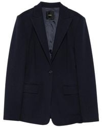 Pinko - Jassen ,Blauw ,Stijlvolle Jassen Voor Vrouwen - Lyst