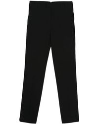 Ami Paris - Zwarte Wollen Broek Met Dartdetails - Lyst