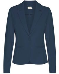 Kaffe - Jassen ,Blauw ,Midnight Marine Blazer Jas - Lyst