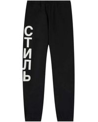 Heron Preston - Broeken ,Zwart ,Katoen Ctnmb Logo Joggingbroek - Lyst