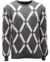 Officina 36 - Round-Neck Knitwear - Lyst