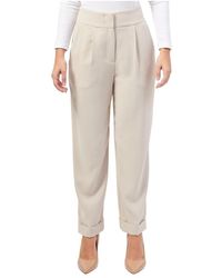 ARMANI EXCHANGE - Farbene high-waist-hose mit schmalem bein - Lyst