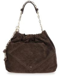 Ba&sh - Tassen ,Bruin ,Suède June Schoudertas - Lyst