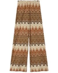 MC2 Saint Barth - Amalia Degradé Raschel Long Trousers Pant - Lyst