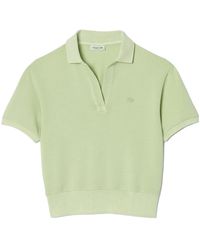 Lacoste - W' natural dyed piqué polo shirt light - Lyst