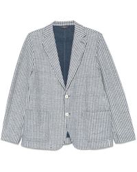 Circolo 1901 - Jassen ,Blauw ,Blauwe Knoopjas Met Zakken - Lyst