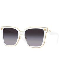 Versace - Accessoires ,Wit ,Ve 2278D Zonnebril - Lyst