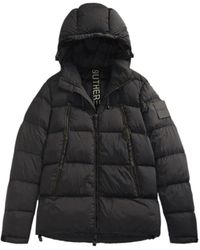 OUTHERE - Jassen ,Zwart ,Nylon Winterjas - Lyst