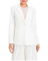 Actitude - Jassen ,Wit ,Leer Signature Blazer - Lyst