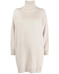Kiton - Kleedjes ,Kasjmier Elegant Kasjmier Gebreide Jurk - Lyst