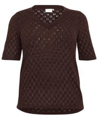 Kaffe - Fudge Melange Strickpullover Pullover - Lyst