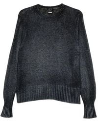 Avant Toi - Pullover Mit Rundhalsausschnitt Und Offener Strickung - Lyst