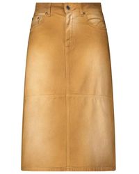 MSGM - Denim Skirts - Lyst