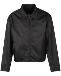 Prada - Full-Zip Jacke Aus Re-Nylon - Lyst