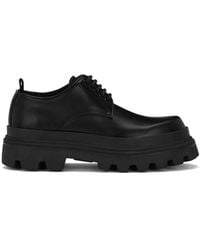 Dolce & Gabbana - Platform Leather Derby Shoes - Lyst