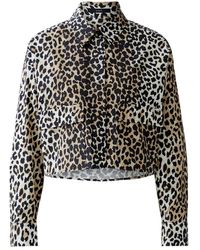Ouí - Overhemden ,Veelkleurig ,Katoen Katoenen Leo Print Blouse - Lyst