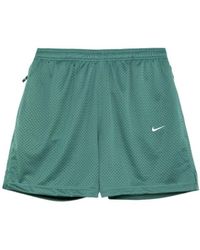Nike - Mesh swoosh shorts mit reißverschlusstaschen - Lyst