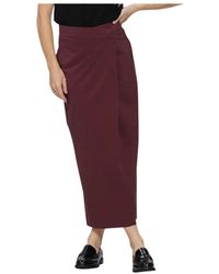 JAPANTKY - Rokken ,Rood ,Seishi Maxi Rok - Lyst