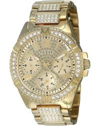 Guess - Lady frontier edelstahl gold uhr - Lyst