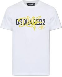 DSquared² - T-Shirt Met Logo - Lyst