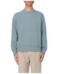 Calvin Klein - Blaues Sweatshirt Mit Lockerer Passform - Lyst