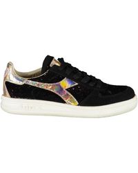 Diadora - Sneakers sportive con lacci nere donna - Lyst